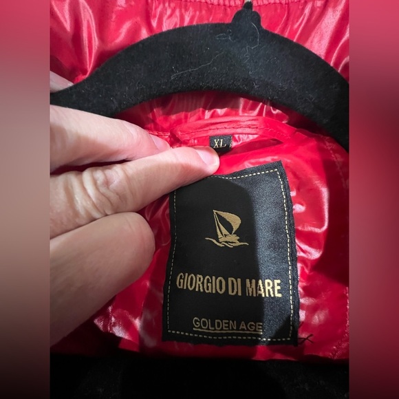Giorgio Di Mare Red Puffer Jacket - Picture 3 of 6